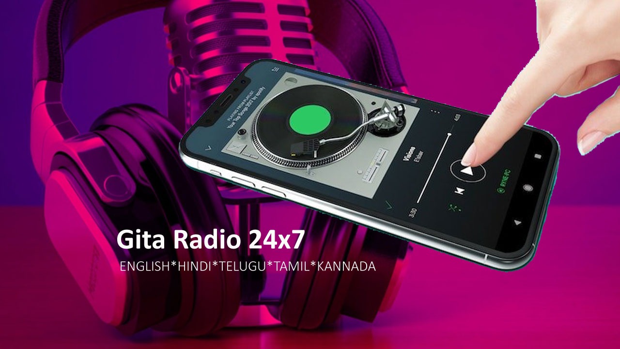 24 x 7 Gita Radio on iOS & Android